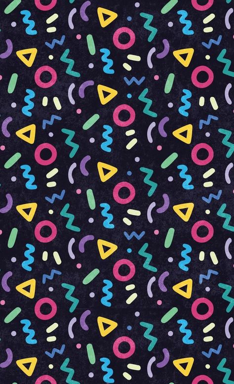 90s Background, 90s Pattern, Iphone Wallpaper Vsco, Posca Marker, Memphis Design, Theme Background, Retro Theme, Neon Aesthetic, Motif Vintage