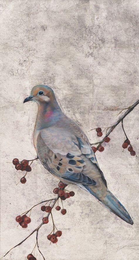 Dove Drawing, Dove Painting, Bird Watercolor Paintings, Bird Artwork, Bird Drawings, Watercolor Bird, Birds Painting, Bird Art, Animal Paintings