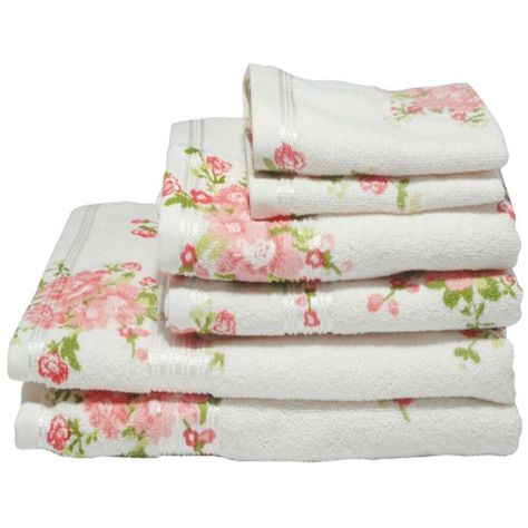 Harwoods Printed Rose 100% Portuguese Cotton Hand Towel, Cream/Peach Floral Bath Towels, Floral Towels, Rose Face, Guest Hand Towels, Rose Bath, Floral Bath, Muslin Baby, Cotton Hand Towels, Face Cloth