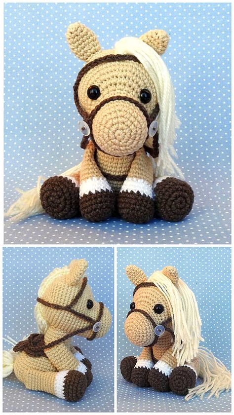 Amigurumi Horse Crochet Free Pattern Pony Crochet Pattern Free, Horse Crochet Pattern Free, Crochet Horse Pattern Free, Amigurumi Horse, Horse Crochet, Diy Crochet Amigurumi, Crochet Shark, Crochet Amigurumi Patterns, Free Crochet Amigurumi