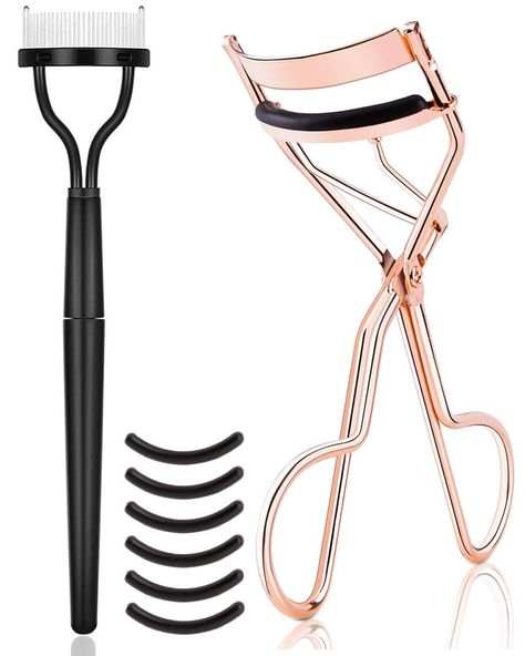 PRICES MAY VARY. 【BEST 3 IN 1 EYELASH CURLER KIT】 - Eyelash curler go for curl your lashes, eyelash curler comb create a beautiful separate eyelashes, the extra eyelash curler pads for replacement. 【GOOD FOR ALL EYE TYPES】 - We are committed to providing the eyelash curler for women everywhere, our eye lashes curlers & separator comb fit all eye shapes and sizes, that means take a best eye lashes just a few seconds to achieve, and last all day long. 【EYELASH PRO CURLER】 - This precision-dialed s Eye Curler, Eye Types, Eyelash Separator, Lash Comb, Eyelash Primer, Mascara Application, Heated Eyelash Curler, Eye Makeup Tools, Perfect Teeth