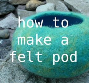 Tovad Ull, Felted Bowls, Felt Beads, Wet Felting Projects, Needle Felting Tutorials, Cat Cave, Wet Felt, Needle Felting Projects, Wool Projects