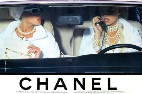 Models in the Afternoon, Chanel ad c. 1991 Chanel Ad, Vogue Photography, Viviane Sassen, Editorial Vogue, Chanel Aesthetic, Saul Leiter, Glamour Decor, Vogue Editorial, Chanel Boutique