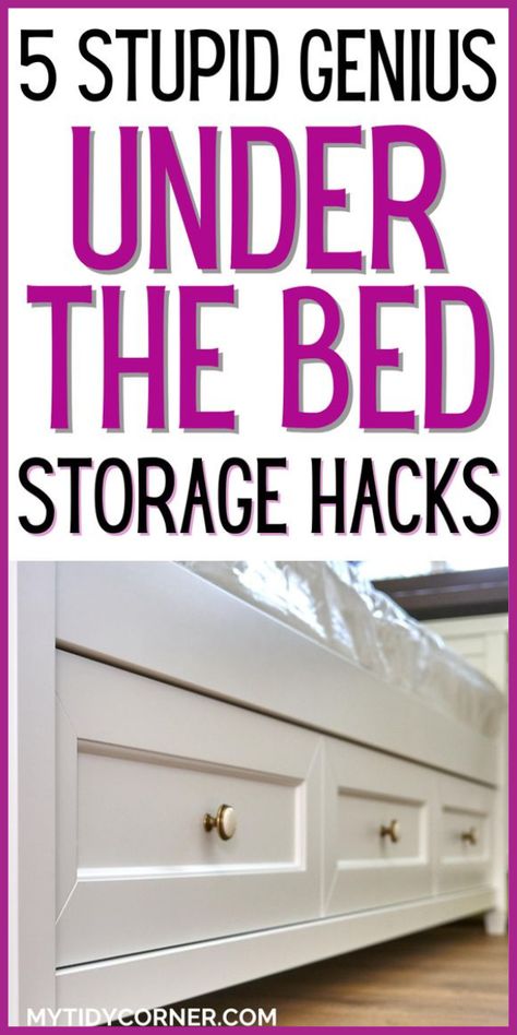 Under Bed Storage Ideas for Organizing Your Bedroom Dresser Under Bed, Under The Bed Storage Ideas, Diy Storage Under Bed, Under Bed Storage Ideas, Bed Storage Ideas, Dresser Top Organization Ideas, Shoe Rack Ideas, Under The Bed Storage, Under Bed Organization