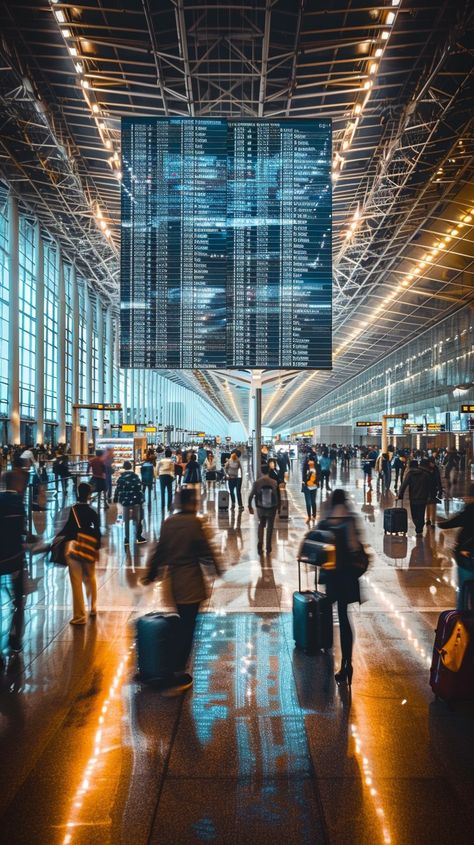 ```
#Bustling Airport #Terminal: #Travelers with #luggage bustling through the vast, modern airport terminal illuminated by the intricate ceiling #lights. #travel #aviation #architecture #design #modern #artificialintelligence #photography #stockcake ⬇️ Download and 📝 Prompt 👉 https://stockcake.com/i/bustling-airport-terminal_559720_970257
``` Aviation Architecture, Airport Waiting Area, Modern Airport, Easy Toe Nail Designs, Forest Logo, Airport Terminal, Airports Terminal, Airport Photos, Airplane Design