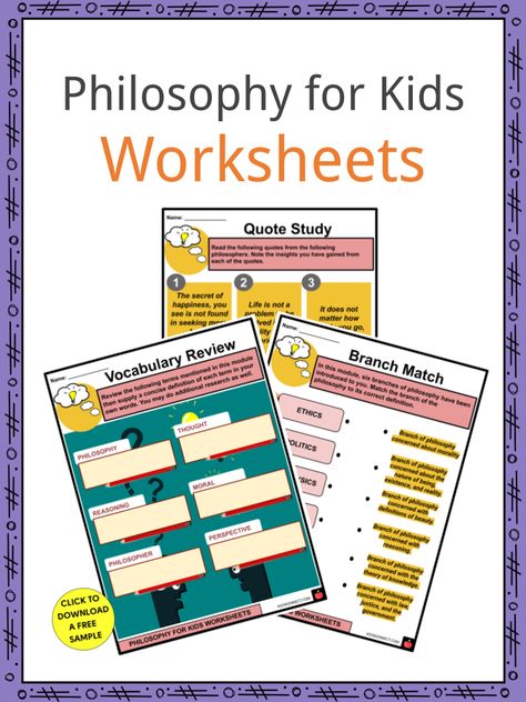 What Is Knowledge, Philosophy For Children, Kids Facts, Teaching Philosophy, Philosophical Thoughts, Moral Philosophy, Nature Words, Kids Worksheets, School Homework