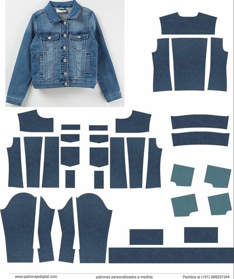 Denim Diy Clothes, Ropa Upcycling, Projek Menjahit, Easy Diy Clothes, Diy Clothes Design, Denim Projects, Marvelous Designer, Denim Crafts, Denim Diy