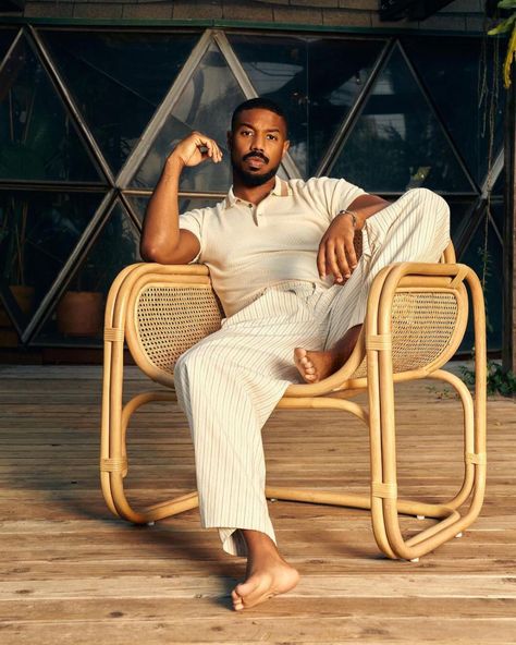 Jordans Aesthetic, Michael Bakari Jordan, Black Men Fashion Urban, Michael Ealy, Mens Photoshoot Poses, Michael B Jordan, Black Men Fashion, Black Boys, A Chair