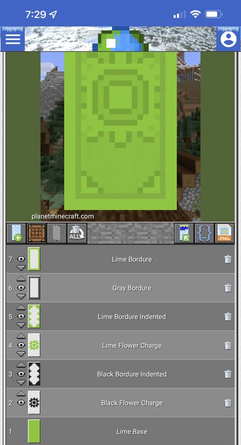 Green Banner Minecraft, Minecraft Banner Designs Green, Minecraft Frog Banner Design, Minecraft Banner Flag Designs, Minecraft Warden Banner Designs, Custom Banners Minecraft, Slime Banner Minecraft, Mc Banner, Minecraft Statues