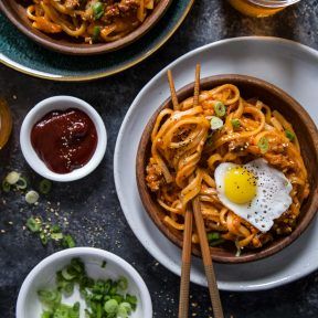 Pork And Kimchi Udon Noodles Udon Noodle Recipe Pork, Kimchi Udon, Udon Noodle Recipe, Pork Udon, Udon Noodles Recipe, Udon Noodle, Recipe Pork, Noodle Recipe, Udon Noodles