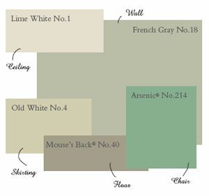 French Gray Farrow And Ball Kitchen, French Gray Farrow And Ball, Georgian Bedroom, Green House Paint, Cabin Colors, Grey Kitchen Colors, Kitchen Color Green, Kitchen Color Red, Farrow Bal