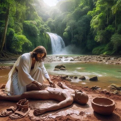 Jesus Love Images, Creator God, Bible Artwork, Jesus Artwork, Jesus Christ Artwork, Bible Images, Jesus And Mary Pictures, Jesus Photo, Jesus Christ Art