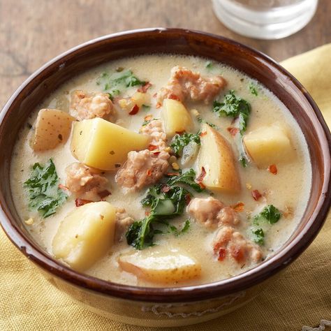 Ground Pork Soup Recipes Easy, Ground Pork And Kale Recipes, Ground Pork Soups And Stews, Crockpot Recipes Ground Pork, Italian Ground Pork Recipes, Slow Cooker Ground Pork Recipes, Ground Pork Soup Recipes For Dinner, Crockpot Ground Pork Recipes, Ground Pork And Potatoes Recipes