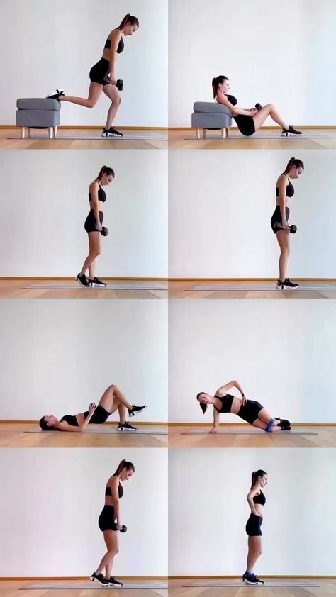 18 reactions · 3 comments | 8 of my favorite exercises to train legs and buttocks ⬇️ 🍑 Bulgarian split squat: the torso is slightly inclined and the body weight is concentrated on the leg on the ground 🍑 Single leg hip thrust: when the pelvis is up the tibia is perfectly vertical 🍑 Romanian deadlift with staggered feet: the feet are close to each other, the weight of the body is on the leg whose foot is perfectly placed on the ground and the tip of the opposite foot is in line with the heel 🍑 Reverse lunges: the torso is slightly inclined and the knee of the front leg is in line with the toe 🍑 Glute bridge march: the pelvis is slightly anteverted and not excessively high 🍑 Elevated clams: the upper leg moves by pivoting on the foot of the lower leg; the pelvis is in sligh Romanian Deadlift, Single Leg Hip Thrust, Full Body Workouts, Thighs Exercises, Outdoor Exercises, Split Squat, Balance Exercises, Hip Thrust, Beginner Workout