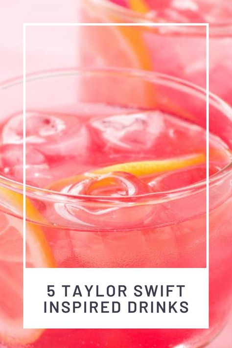 Taylor Themed Drinks, Taylor Swift Mixed Drink, Taylor Swift Party Cocktails, Speak Now Taylor Swift Cocktail, Taylor Swift Lover Themed Drinks, Taylor Swift Speak Now Party Ideas, Taylor Swift Folklore Inspired Drinks, Taylor Swift Inspired Alcoholic Drinks, Taylor Swift Punch Recipes