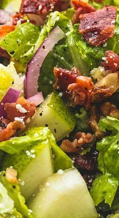 Fall Chopped Salad Recipes, Cottage Cheese Salad Dressing, Chopped Autumn Salad, Fall Apple Salad, Apple Cider Dressing, Cider Dressing, Fall Sides, Super Salads, Dog Crate Cover