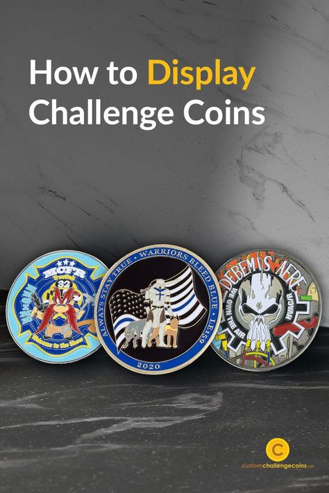 How to Display Challenge Coins Challenge Coin Display Case, Custom Display Case, Coin Display Case, Custom Challenge Coins, Challenge Coin Display, Presentation Ideas, Coin Display, Custom Displays, Coin Collection