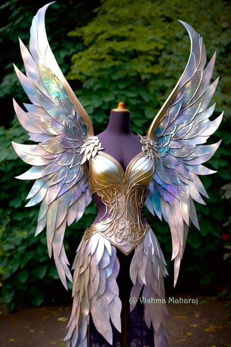 Funny Optical Illusions, Diy Cosplay, Diy Wings, Magical Dress, Perfectly Timed Photos, Fantasy Dresses, Wings Costume, Cosplay Diy, Fantasy Gowns