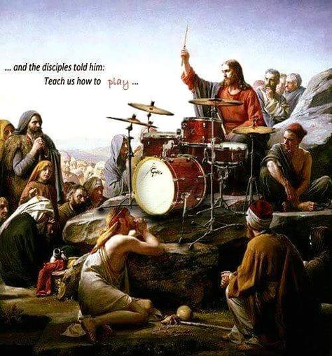 This verse was excluded from the holy book… Happy Birthday Drummer, Drummer Art, Drums Wallpaper, Drum Tattoo, Playing The Drums, Arte Jazz, Gretsch Drums, Playing Drums, Drums Art