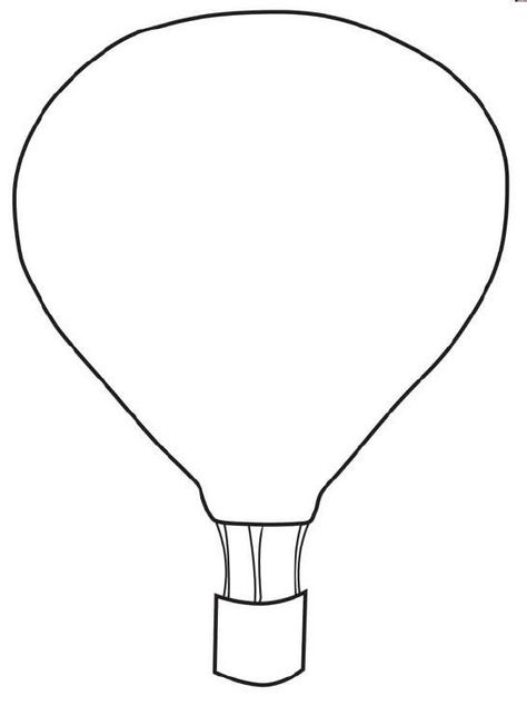 Hot Air Balloon Printable Free Templates, Printable Hot Air Balloon Template, Hot Air Balloon Outline, Hot Air Balloon Template, Hot Air Balloon Coloring Pages, Hot Air Balloon Printable, Hot Air Balloon Pattern, Hot Air Balloon Craft, Hot Air Balloons Art