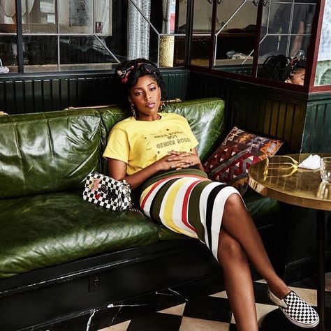 22.9k Followers, 842 Following, 1,717 Posts - See Instagram photos and videos from Bailey44 (@shopbailey44) Raise Your Voice, Jessica James, Feminist Clothes, Jessica Williams, Bold Red Lips, The Daily Show, Statement Accessories, Female Portraits, 9k Followers