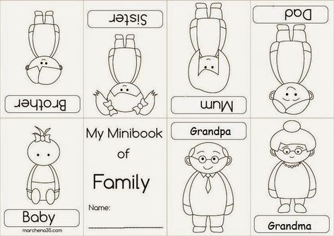 Finger Family Craft, Family Kindergarten Activities, English Portfolio, Family Crafts Preschool, Preschool Family Theme, Family Activities Kindergarten, Family Bingo, Family Activities Preschool, Preschool Family