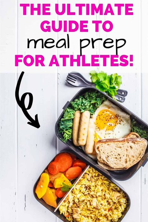 Meal Prep For Athletes, Athlete Meal Plan, Athlete Food, High Protein Dinner, Healthy Dinner Ideas, Meal Prep Snacks, Best Meal Prep, High Protein Meal Prep, Breakfast Meal