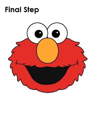 Draw Elmo How To Draw Elmo, Elmo Drawing Art, Elmo Drawing, Elmo Cartoon, Elmo On Fire Painting, Pregnant Belly Painting, Monster Coloring Pages, Simple Character, Iphone Wallpaper Quotes Love