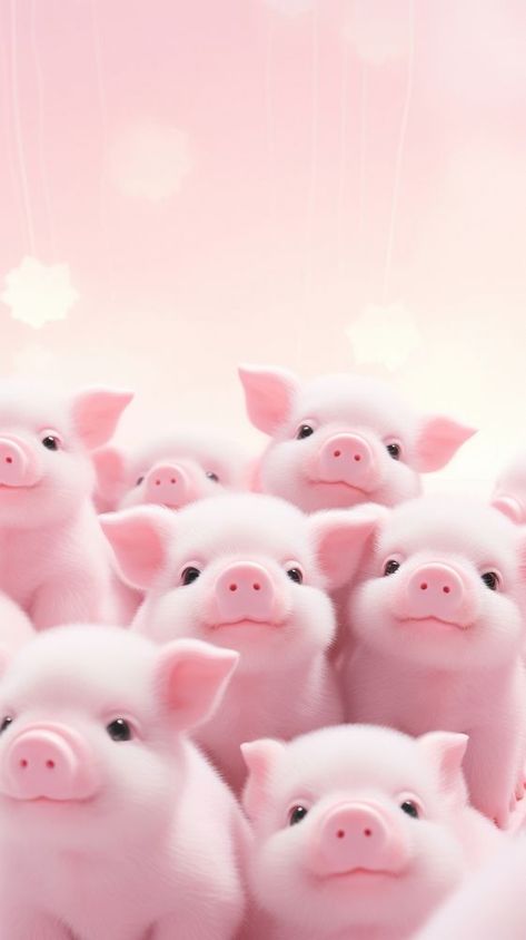 Pig cartoon animal mammal. | premium image by rawpixel.com Cute Piggy Wallpaper, Pig Wallpaper Cute, Cute Pig Wallpaper, Pig Cute Cartoon, Pigs Wallpaper, Pig Background, 3d Aesthetic, 3 Pigs, Pig Cute