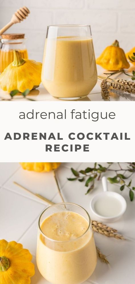 Easy to make · 5 minutes · Serves 1 

This Adrenal Cocktail Recipe is packed with stress reducing adaptogenic ingredients and is the perfect healthy drink recipe to nourish, support, and balance out your overworked adrenal glands. Adrenal Cocktail Recipe, Symptoms Of Adrenal Fatigue, Healthy Cocktail Recipes, Adrenal Cocktail, Adrenal Gland, Tonic Recipe, Healthy Cocktails, Adrenal Support, Health Tonic