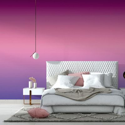 Flat Paint, Hall Bathroom, Peel And Stick Vinyl, Smooth Walls, Peel Stick Wallpaper, Accent Wallpaper, Adhesive Wallpaper, Vinyl Wallpaper, Pink And Purple