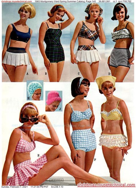 Png Swimsuit, 60s Babydoll, 60’s Fashion, 60s Design, 1960 Fashion, 60s 70s Fashion, 60s And 70s Fashion, Vintage Bathing Suits, Mod 60s