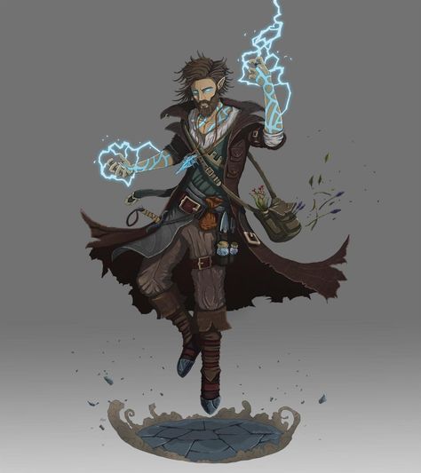 Sorcerer Design, Pathfinder Character, Male Character, Terraria, Dungeons Dragons, Dungeons And Dragons Characters, Dnd Art, Arte Fantasy, Fantasy Rpg