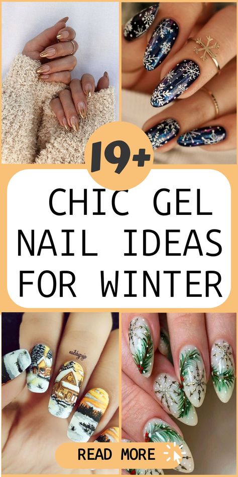 Elevate your winter style with sophisticated gel nail ideas that radiate elegance and charm. Dive into a world of timeless French tips or chic nude tones, perfect for adding glamour to your fingertips in the colder months. Transform your manicure game with trendy inspiration, reflecting your impeccable taste through a touch of winter chicness. Let these gel nail ideas be the crown of your seasonal elegance, making you the queen of stylish winter vibes! Nail Ideas For Winter, Gel Nail Ideas, Gold Gel Nails, French Tip Gel Nails, Winter Nails Gel, Elegant Manicure, Winter Manicure, Square Nail Designs, Winter Nails Acrylic