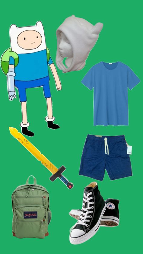 Adventure time matching costume part 2 Adventure Time Costume, Time Costume, Matching Costume, Halloween Adventure, Cute Couple Halloween Costumes, Matching Costumes, Adventure Time Finn, Finn The Human, Halloween Outfit