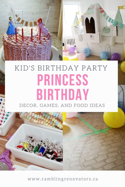 Princess Tent Ideas, Princess Knight Birthday Party, Princess Party Activities For Kids, Princess Birthday Party Activities, Princess Birthday Games, Cardboard Castle Diy, Craft For Birthday Party, Princess Party Activities, Diy Princess Party