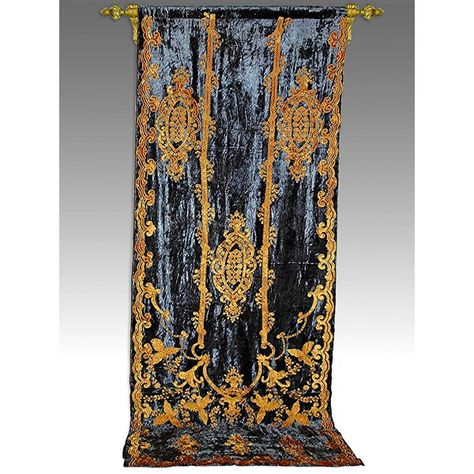 You'll love the Tudor Appliqué Damask Blackout Thermal Rod pocket Single Curtain Panel at Wayfair - Great Deals on all Décor & Pillows products with Free Shipping on most stuff, even the big stuff. Blue Velvet Curtains, Cortinas Boho, Damask Curtains, Velvet Drapes, Cleaning Curtains, Drop Cloth Curtains, Simple Curtains, Royal Castles, Double Curtains