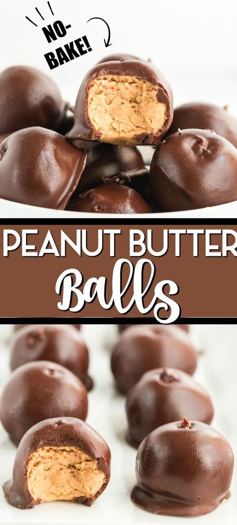 No Bake Peanut Butter Balls, Buckeye Recipe, Peanut Butter Balls Easy, Chocolate Peanut Butter Balls, Oreo Balls Recipe, Chocolate Peanutbutter, Peanut Butter Balls Recipe, Princess Pinky Girl, Pinky Girl