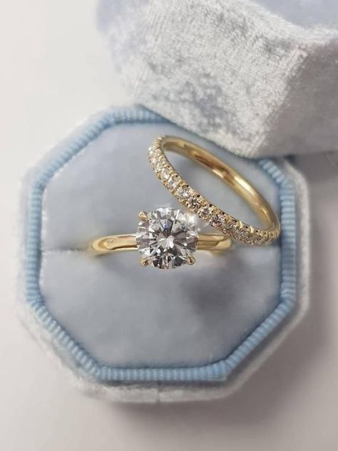 Yellow stone engagement ring