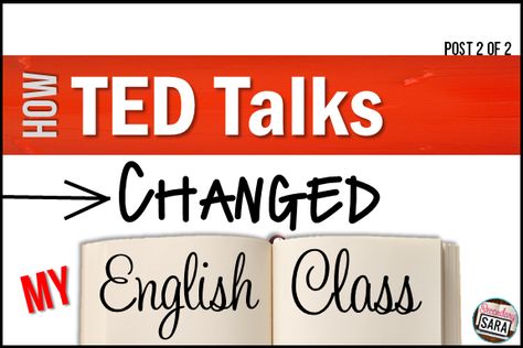 If you're interested in having your students do mock TED talks in your class, then I highly recommend you check out this blog post about how this process went in my 8th grade classroom! I share all of my juicy tips for making the presentations a success, and I share the play-by-play of how it all went down in my class. Click through to read more! 8th Grade Classroom, 9th Grade English, Teaching Language, Teaching Literature, 8th Grade Ela, English Teachers, High School Ela, 6th Grade Ela, Ted Talk