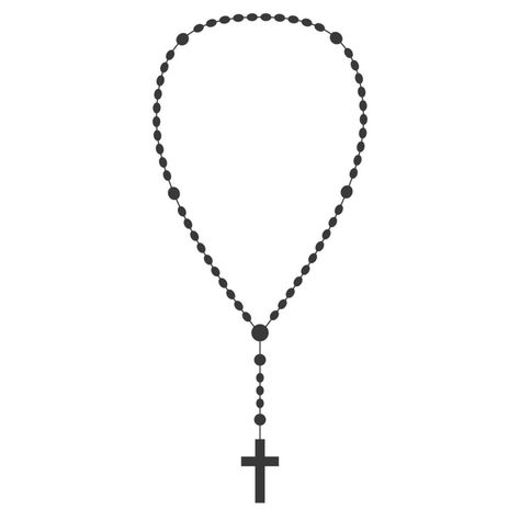 Rosary Outline, Rosary Drawing, Prayer Jewelry, Tasteful Tattoos, The Rosary, Rosary Beads, A Cross, Pictures Images, Rosary