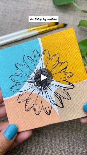 Trending Drawing, Draw Tutorial, Boho Painting, Trending Reels, Paint By Number Kits, Painting Canvas, Easy Tutorial, Crafty Stuff, Craft Videos