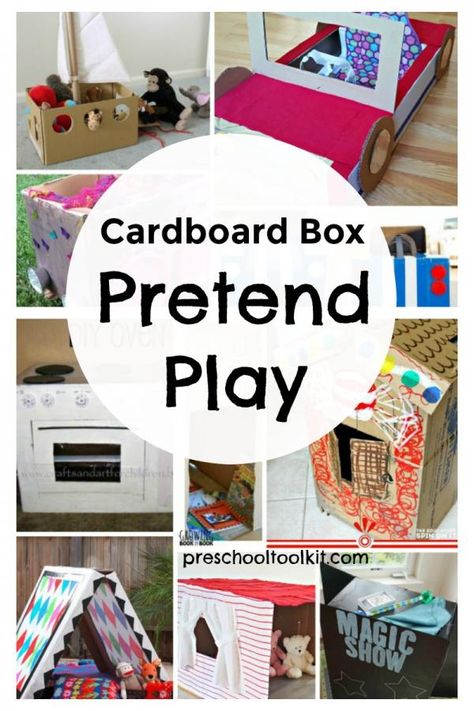 Box Play Ideas, Cardboard Box Activities, Boredom Crafts, Cardboard Box Ideas, Cardboard Boxes Kids, Play Ideas For Kids, Box Activities, Big Cardboard Boxes, Cardboard Box Diy