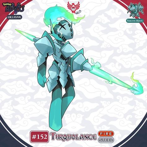 Energy Character Design, Pokemon Lance, Knight With Lance, Charcadet Pokemon, Lance Pokemon, Electric Fakemon, Light Type Fakemon, Ancient Pokemon, Fakemon Flying Type