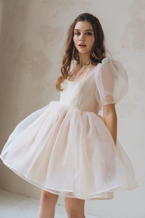 Bridal Core, Elegant Dresses Plus Size, Betty Dress, Beautiful Bridal Dresses, Puffy Dresses, Disney Bounding, Puff Dress, Cocktail Dress Prom, Bridal Bridesmaid Dresses