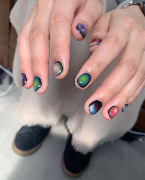 insta//nail.sucre Photo Nails, Mens Nails, Color Nails, Short Nail, Minimalist Nails, Fire Nails, Dream Nails, Funky Nails, Dope Nails