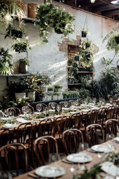 Botanical Melbourne Wedding at Glasshaus Inside Greenhouse Wedding, Florist Shop, Wedding Inside, Melbourne Wedding, Wedding Reception Venues, Salou, Botanical Wedding, Wedding Guide, Junebug Weddings