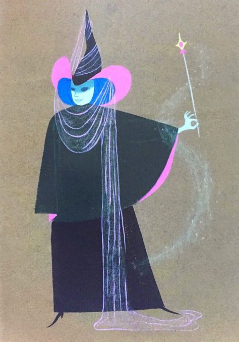 WEIRDLAND TV no Twitter: "The Fairy Godmother apparently started out as a more witch-like character first (image 1). The design could almost be a very early Maleficent. https://t.co/WRarc4b4rE" / Twitter Cinderella 1950, Cinderella Fairy Godmother, Mary Blair, Disney Live Action, Fairy Godmother, The Fairy, Maleficent, Godmother, Art Clothes