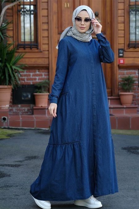 Jeans Abaya, Modern Abaya Style, Hijabi Dubai, Burqa Design, Jeans Dresses For Women, Denim Abaya, Simple Abaya Designs, Abaya Styles, Simple Abaya