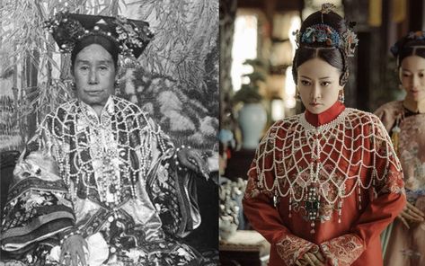 'Story of Yanxi Palace': how authentic are the accessories worn by the empress and concubines in hit TV drama? | South China Morning Post Cixi Empress, Empress Dowager Cixi, Chinese Empress, Qing Dynasty Clothing, Empresses In The Palace, Victorian Vases, Empress Dowager, Story Of Yanxi Palace, Dynasty Clothing